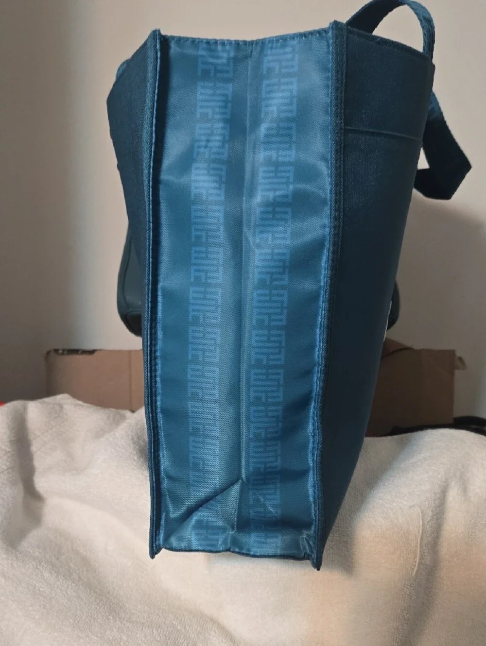 Effy Teal Logo Messenger Tote Bag